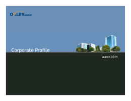 Corporate Profile - Oxley Capital Group