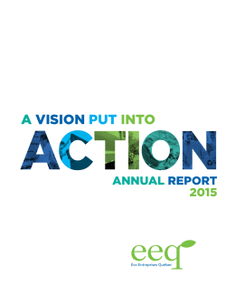 2015 Annual Report - Éco Entreprises Québec