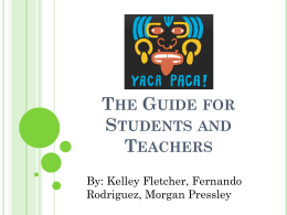 YACAPACA! Guide for Students and Teachers