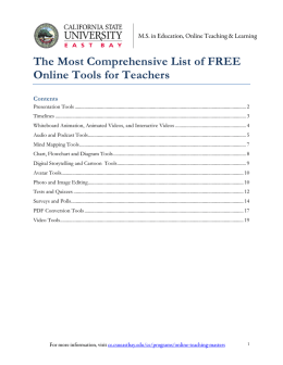 The Most Comprehensive List of FREE Online Tools for Teachers