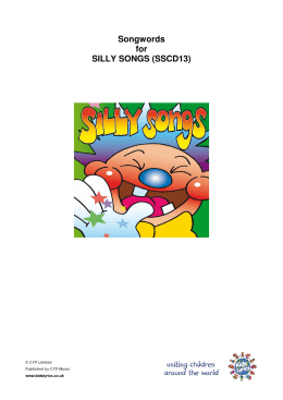 Songwords for SILLY SONGS (SSCD13)