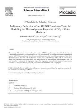 Preliminary Evaluation of the SPUNG Equation of State for