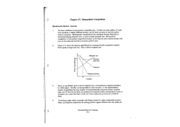 Chapter 17: Monopolistic Competition