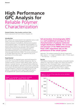 High Performance GPC Analysis for Reliable Polymer