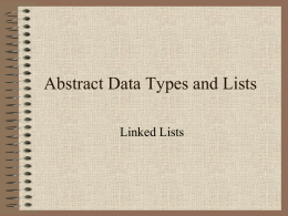 Abstract Data Types and Lists | ADT as Abstract Class