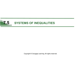 7.5 systems of inequalities