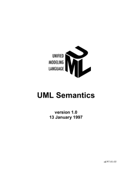 UML Semantics