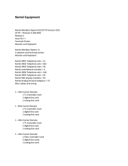 Nortel Equipment
