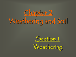 Chapter 2 Weathering and Soil
