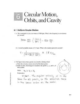 Circular Motion,
