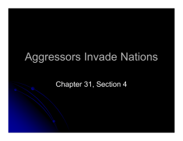 31.4 Aggressors Invade Nations