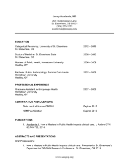 SASGOG CV Example 2