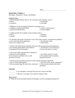 Quick Quiz: Chapter 1