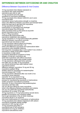 difference between oxycodone er and crautos