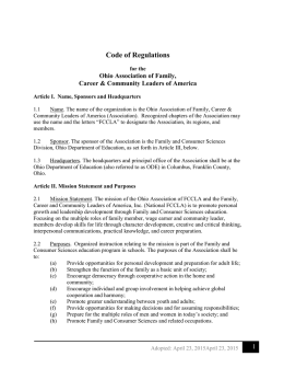 Code of Regulations