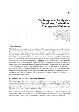 Diaphragmatic Paralysis - Symptoms, Evaluation, Therapy