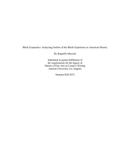 Analyzing Scribes of the Black Experience in American History