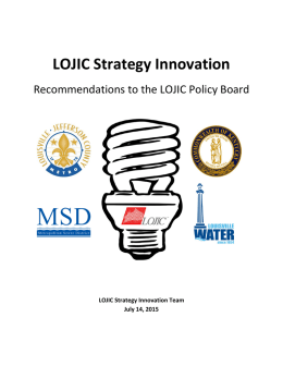 LOJIC Strategy and Innovation Team Recommendations