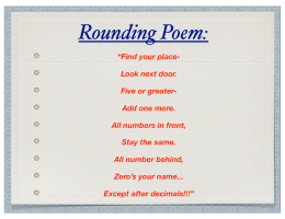 Rounding Poem - I FLIP 4 MATH!!