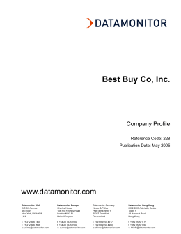Best Buy Co, Inc. - MGT-429
