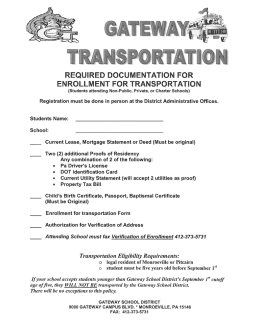 Public Transportation Form