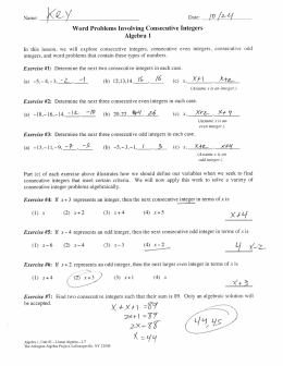 Algebra 1