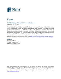PMA Exhibiting at Illinois IGFOA Annual Conference September 13