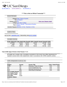 UCSD __ My TritonLink