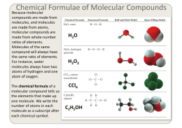 Moles and Molecular Mass