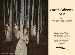 Love`s Labour`s Lost - The Shakespeare Theatre of New Jersey