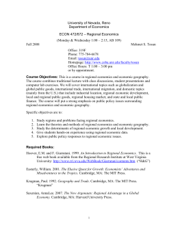 ECON 472/672 - College of Business