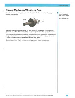 wheel and axle