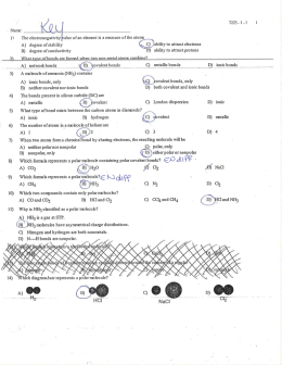 polar and nonpolar with answers