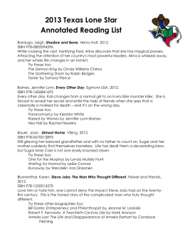 2013 Texas Lone Star Annotated Reading List