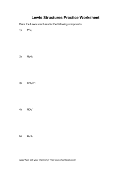 Lewis Structures Practice Worksheet