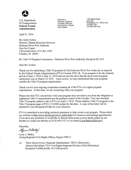 Page 1 U.S Department REGION || 1760 Market Street
