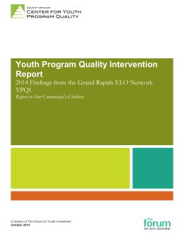 David P. Weikart Center for Youth Program Quality