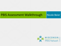 PBIS Assessment Walkthrough Nicole Beier