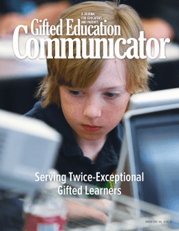 Serving Twice-Exceptional Gifted Learners