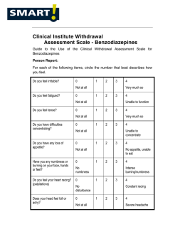 Clinical Institute Withdrawal Assessment Scale