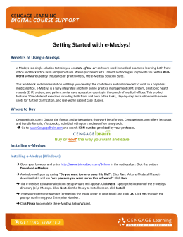 Getting Started with e-Medsys!