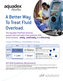 A Better Way To Treat Fluid Overload.