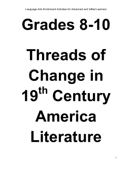 Language Arts Enrichment Activities for Advanced and Gifted Learners 1
