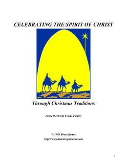 @TITLE = IDEAS FOR CELEBRATING THE SPIRIT OF CHRISTMAS
