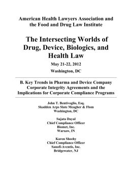 Title Page - The American Health Lawyers Association