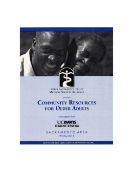 community resources for older adults