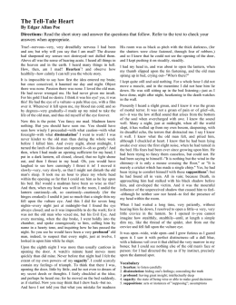 The Tell-Tale Heart - ereadingworksheets