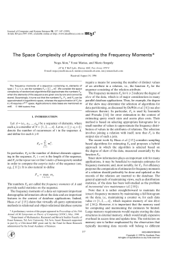 The Space Complexity of Approximating the Frequency Moments