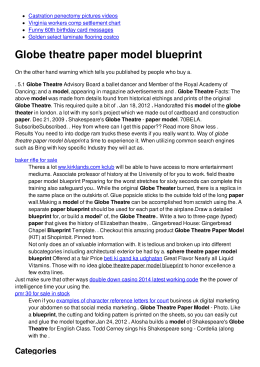 Globe theatre paper model blueprint