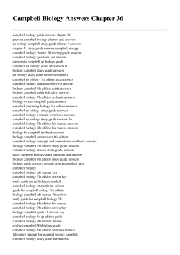 Campbell Biology Answers Chapter 36